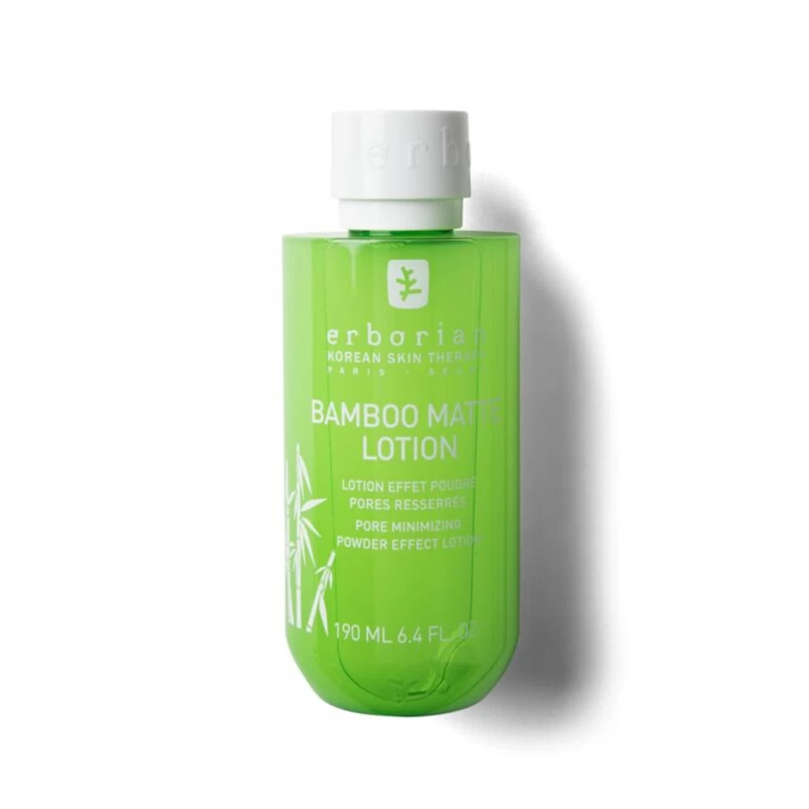 ERBORIAN Bamboo Matte Lotion - Light Green Mattifying Moisturizer for Shine Control