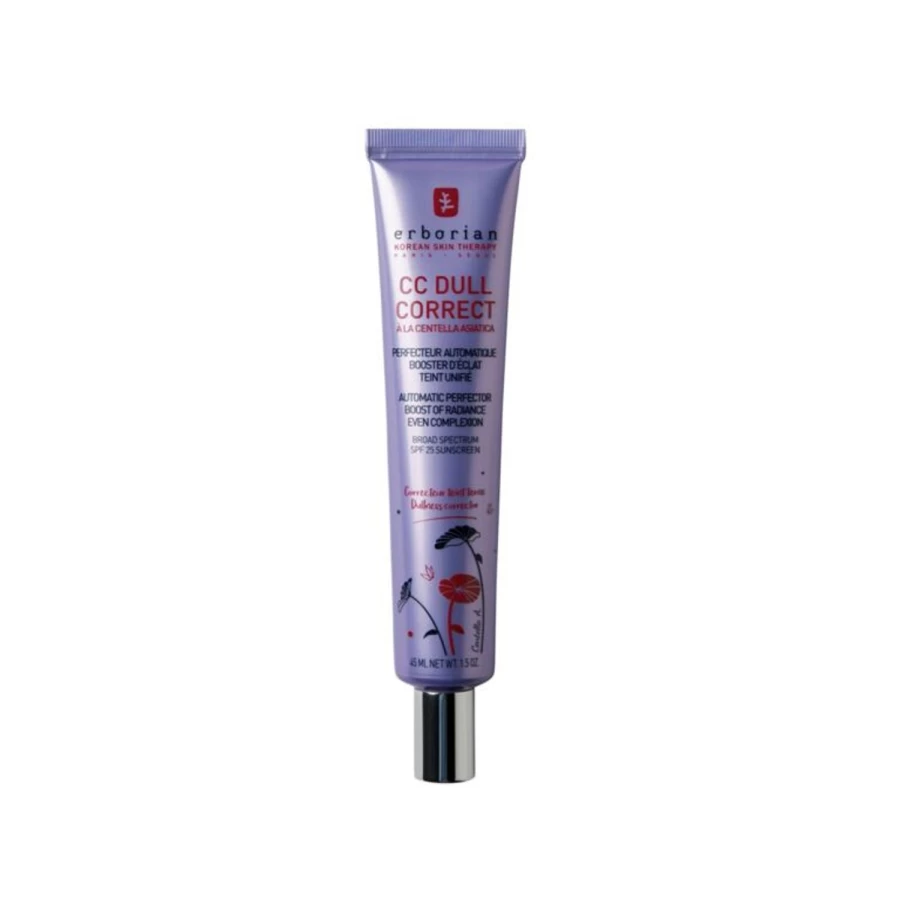 ERBORIAN Matte CC Cream Color Correcting Treatment in Purple - Flawless Skin Tone