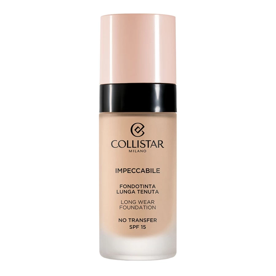 COLLISTAR Impeccable Long-Lasting Foundation - 2R Dark Beige, Flawless Matte Finish, 24H Wear, Oil-Free Formula