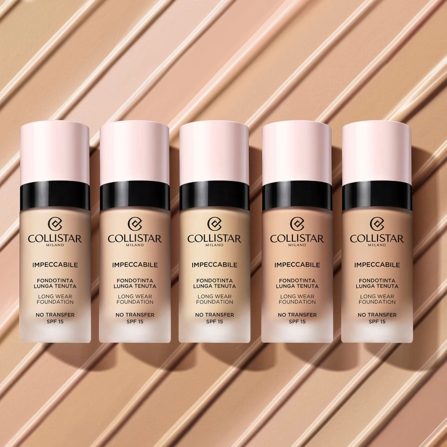 COLLISTAR Impeccable Long-Lasting Foundation - 2R Dark Beige, Flawless Matte Finish, 24H Wear, Oil-Free Formula