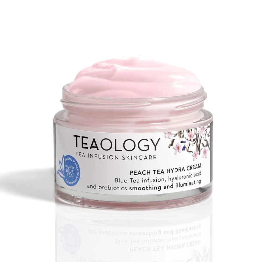 TEAOLOGY Peach Tea Hydrating Face Cream 50ml - White, Moisturizing Skincare for Glowing Skin