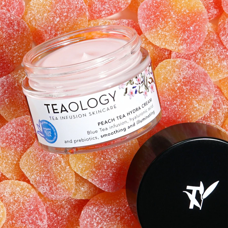 TEAOLOGY Peach Tea Hydrating Face Cream 50ml - White, Moisturizing Skincare for Glowing Skin
