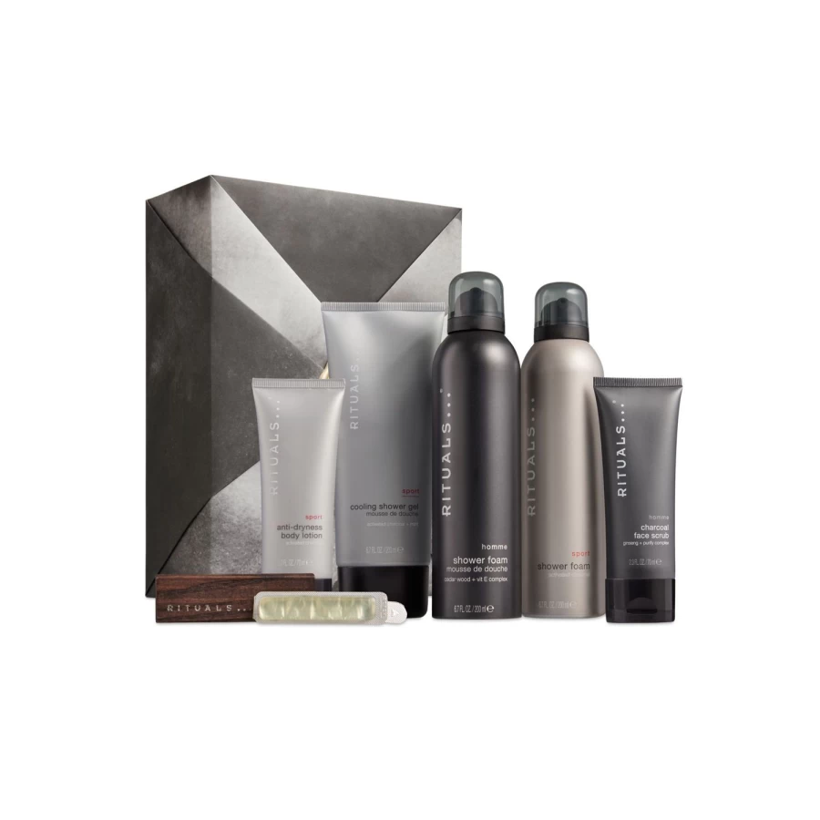 RITUALS Homme & Sport Luxury Gift Set for Men - Large Grey Box