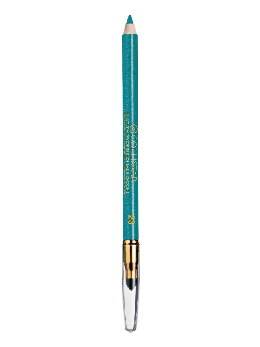 COLLISTAR Professional Glitter Eye Pencil - 24 Deep Blue Glitter, Long-Lasting & Waterproof Eyeliner