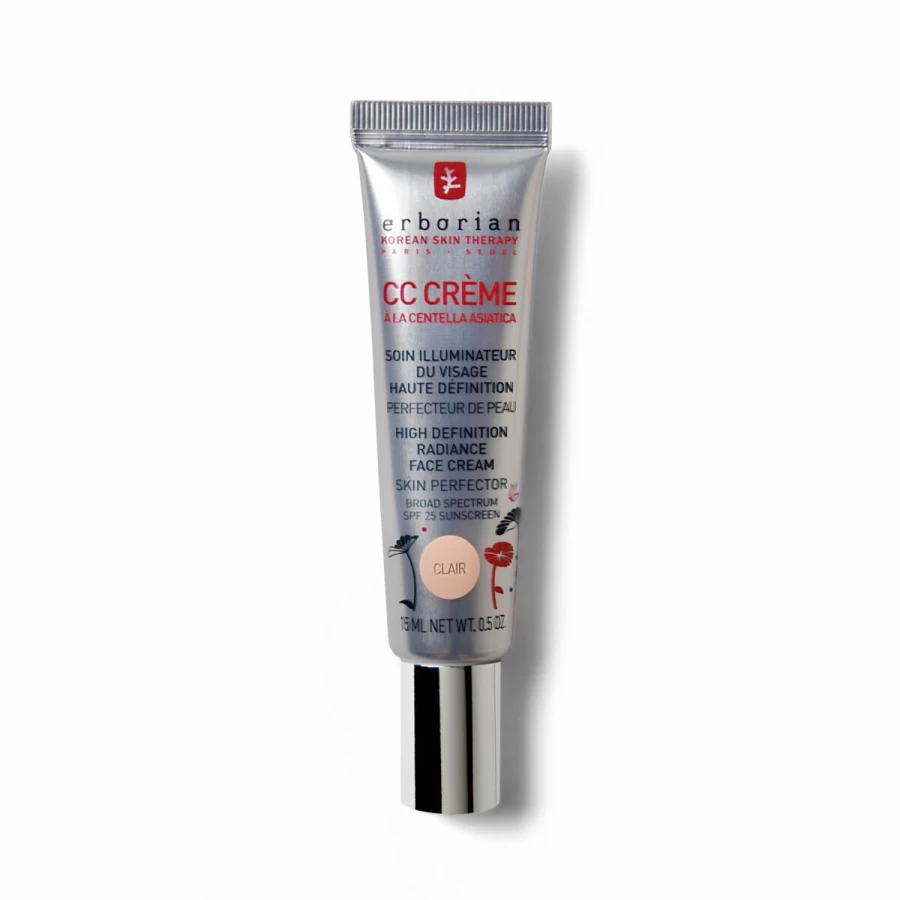 ERBORIAN CC Cream Clair in Beige - Flawless Skin Tone Perfecting Cream with SPF