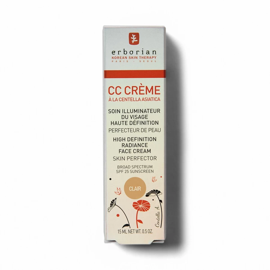 ERBORIAN CC Cream Clair in Beige - Flawless Skin Tone Perfecting Cream with SPF