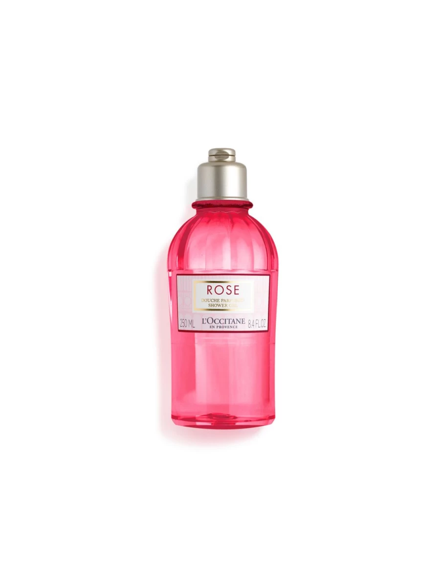 L'OCCITANE Rose Shower Gel 250ml - Transparent Floral Scented Bath & Body Wash