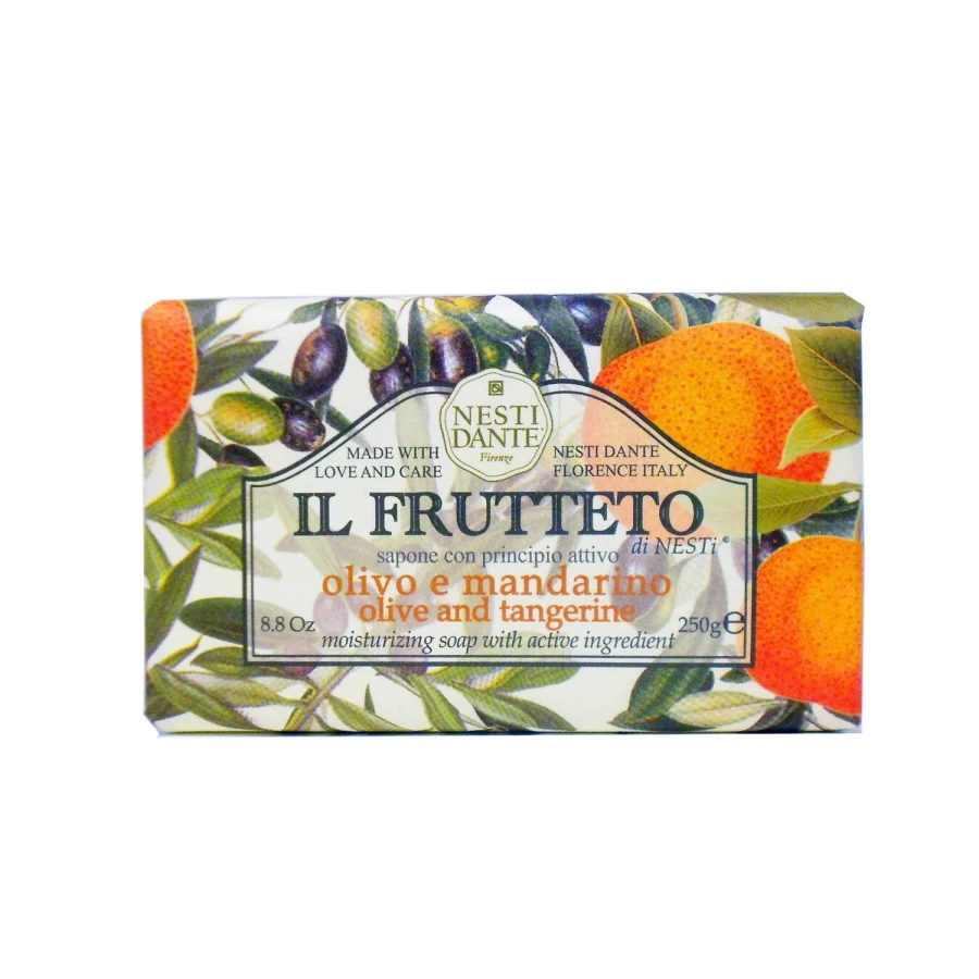 NESTI DANTE Il Frutteto Green Olive Oil and Mandarin Scented Soap Bar