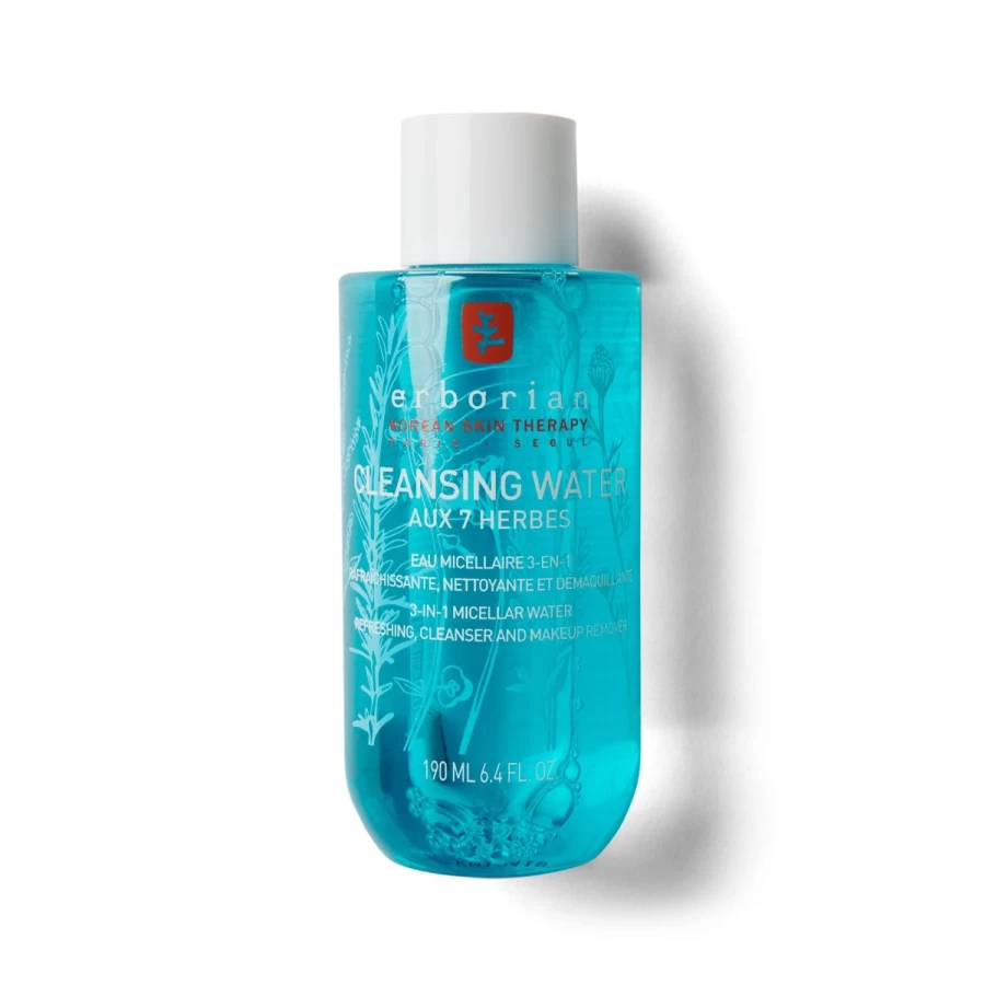 ERBORIAN Light Blue Micellar Cleansing Water - 3-in-1 Refreshing Face Wash & Makeup Remover
