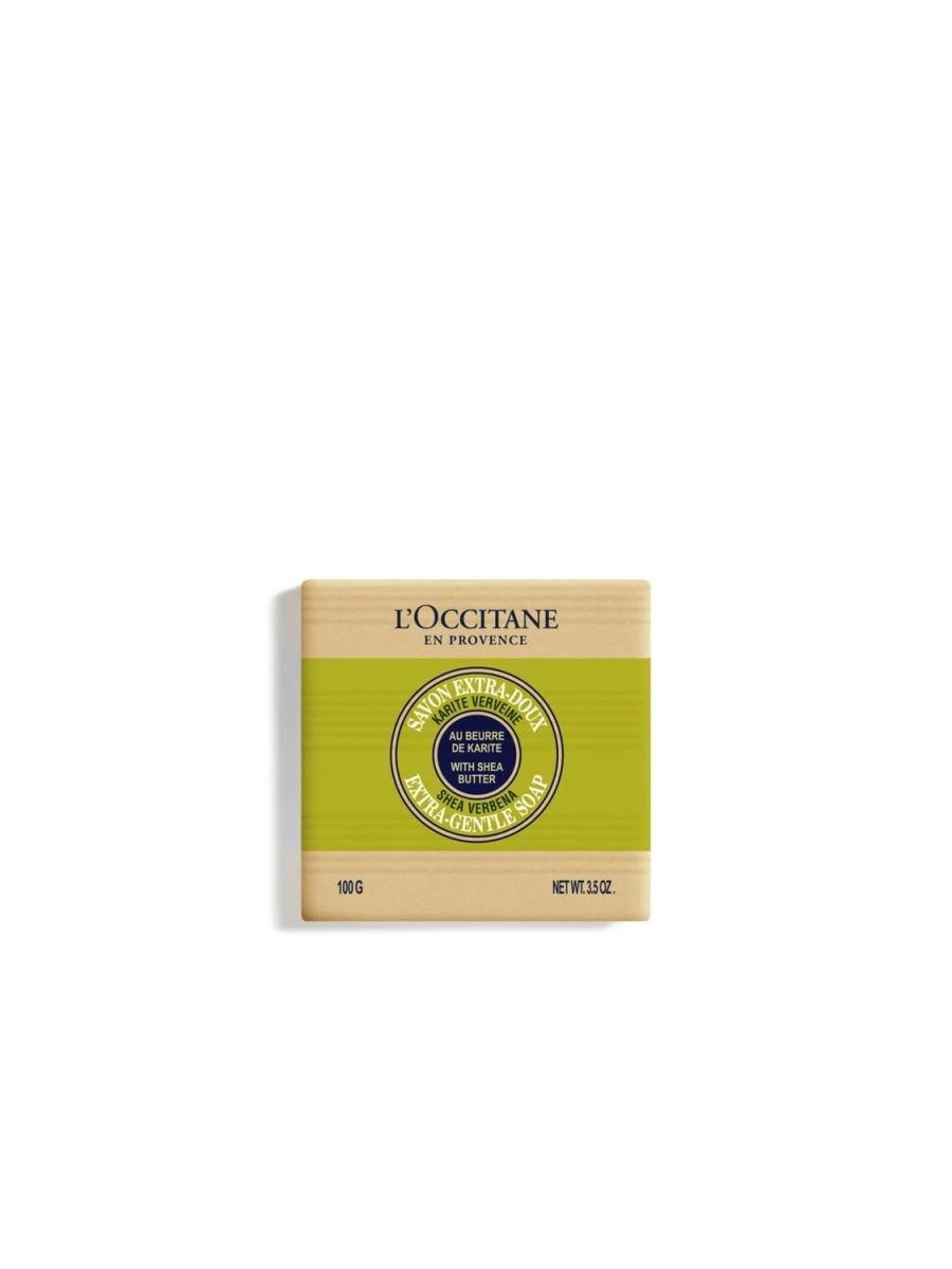 L'OCCITANE Shea Verbena Transparent Soap 100g | Moisturizing & Refreshing Bar for Hand & Body