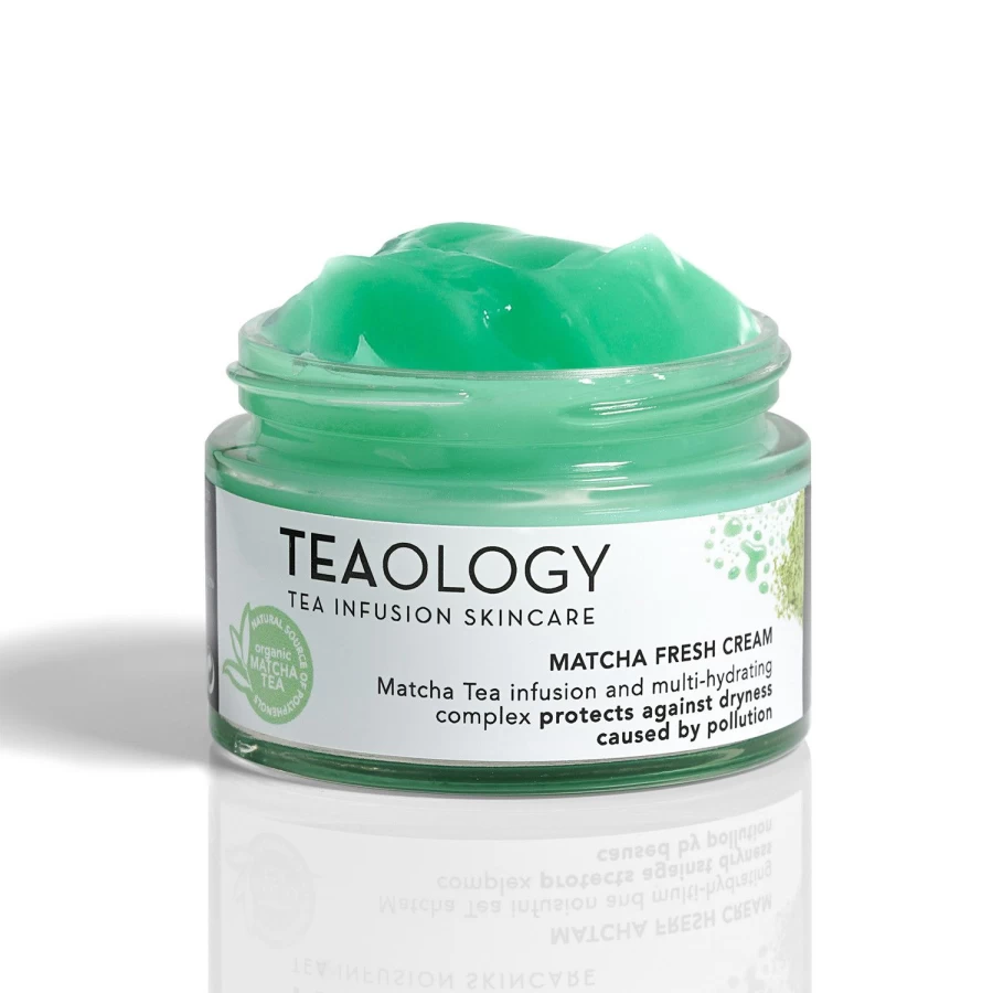 TEAOLOGY Matcha Fresh Cream 50ml - White Hydrating Face Moisturizer with Green Tea Extract