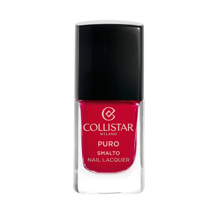 COLLISTAR Pure Long Lasting Nail Polish in Strawberry Red - 111 Rosso Milano - High Shine Vegan Formula
