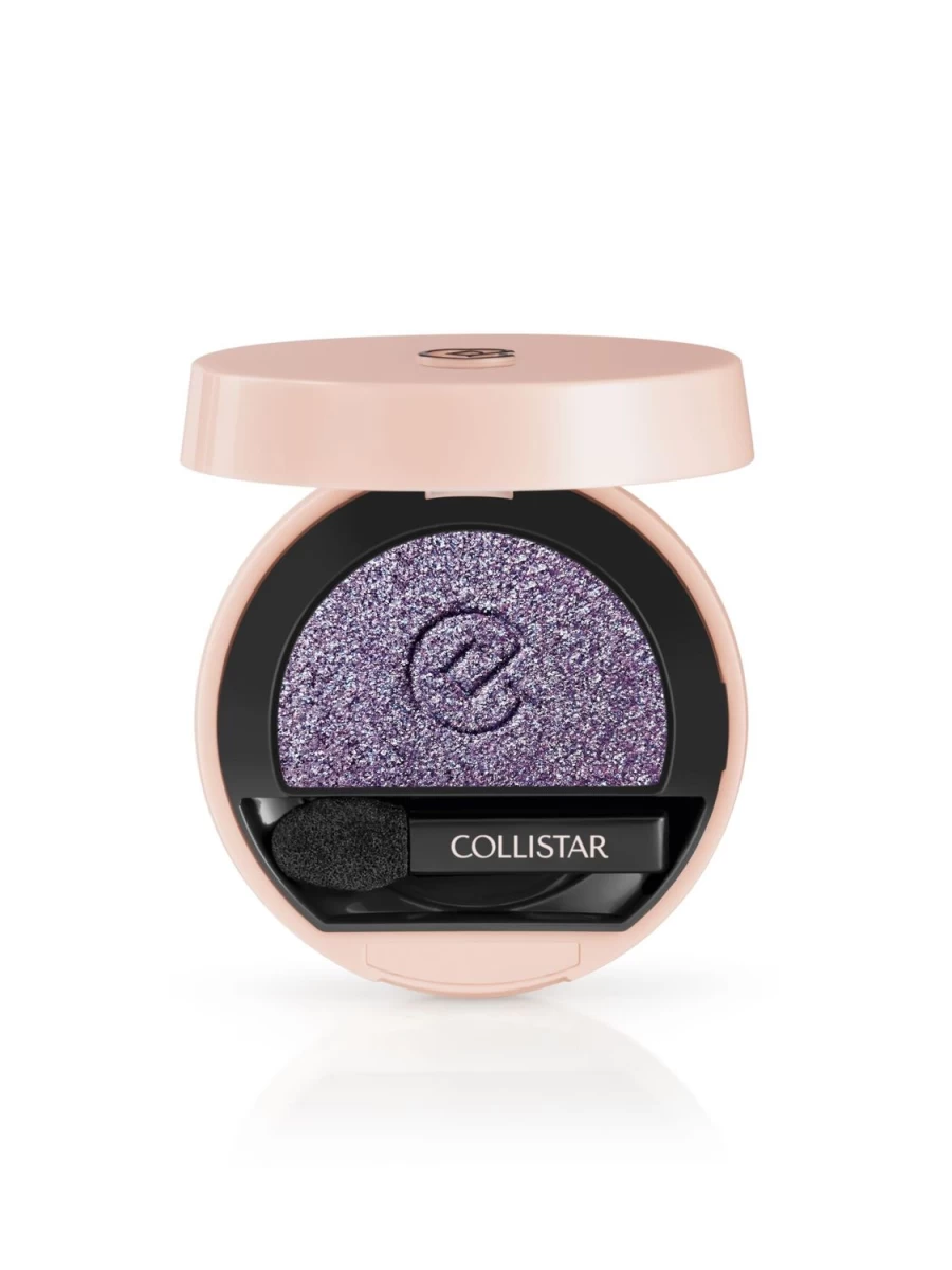 COLLISTAR Impeccable Compact Eye Shadow in 320 Lavender Frost - Long-Lasting Matte & Shimmer Finish