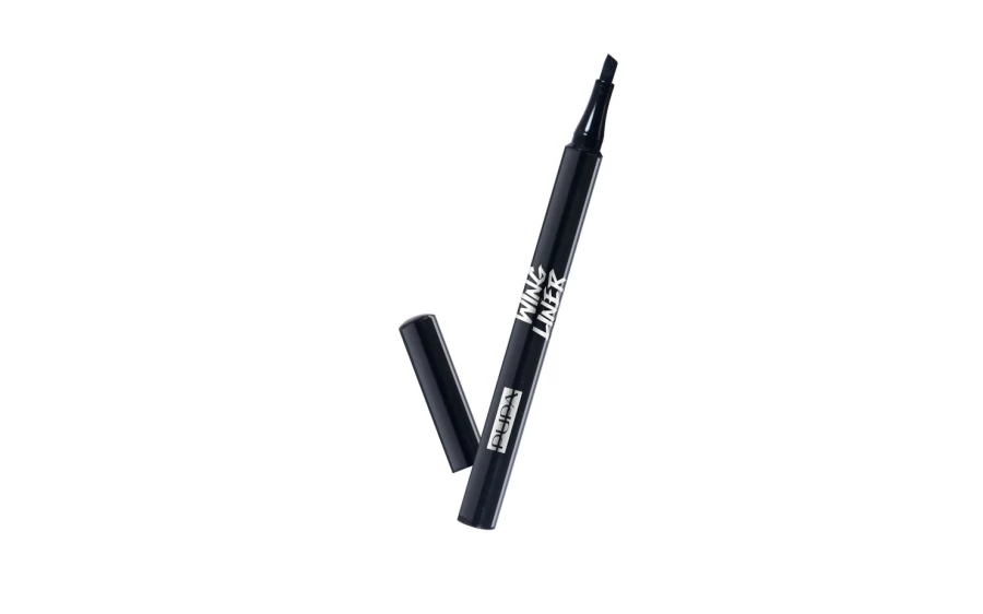 PUPA MILANO Wing Liner Eyeliner 001 Extrablack - Waterproof Liquid Eye Liner for Precise Winged Looks
