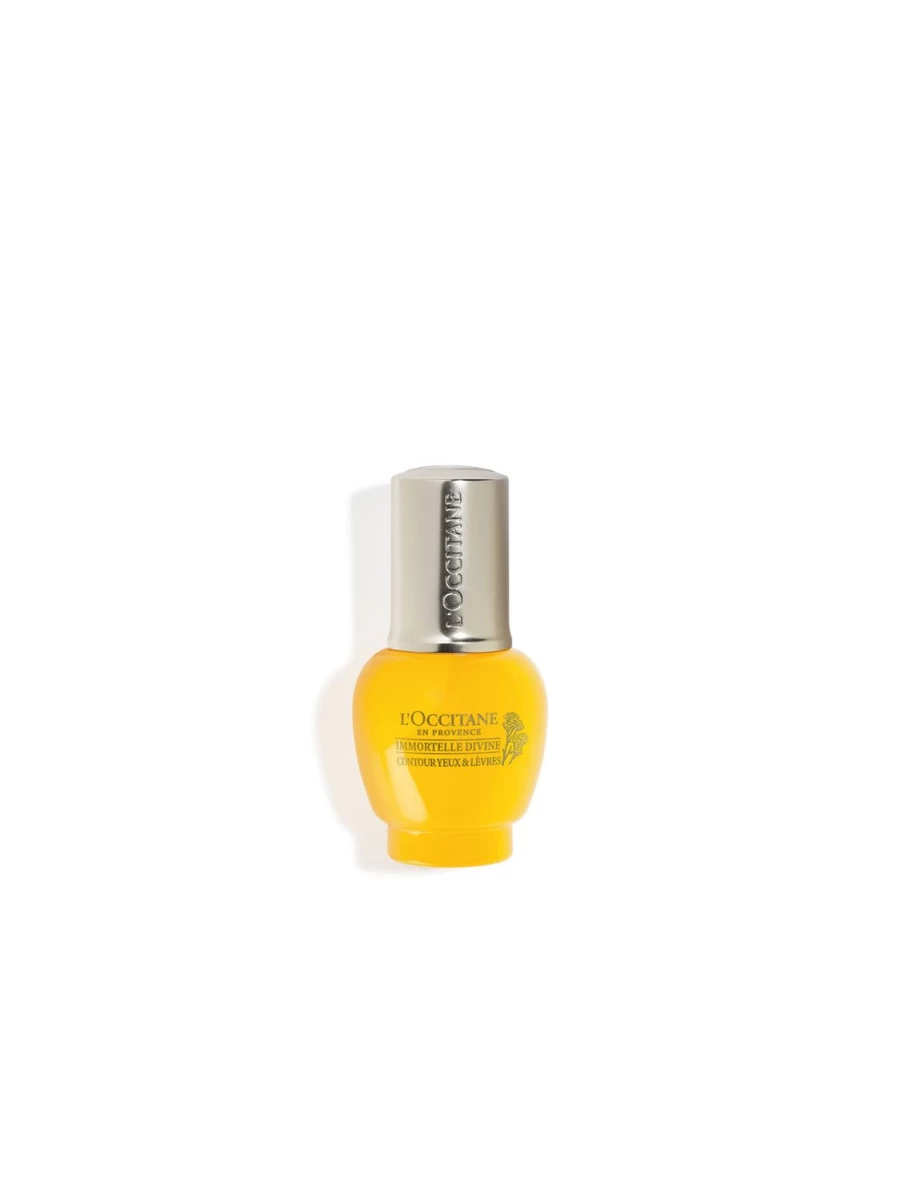 L'OCCITANE Immortelle Divine Eye and Lips Serum 15ml - Transparent Anti-Aging Treatment