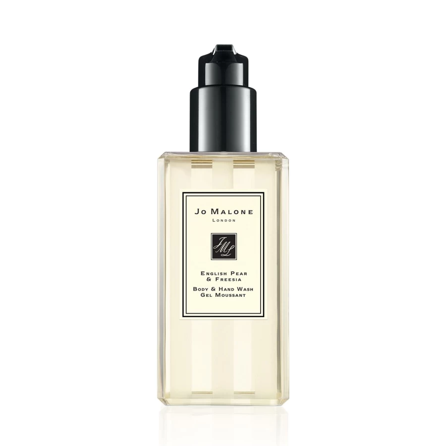JO MALONE LONDON English Pear & Freesia Scented Hand & Body Wash 250ml - Luxurious Beige Soap for Soft Skin