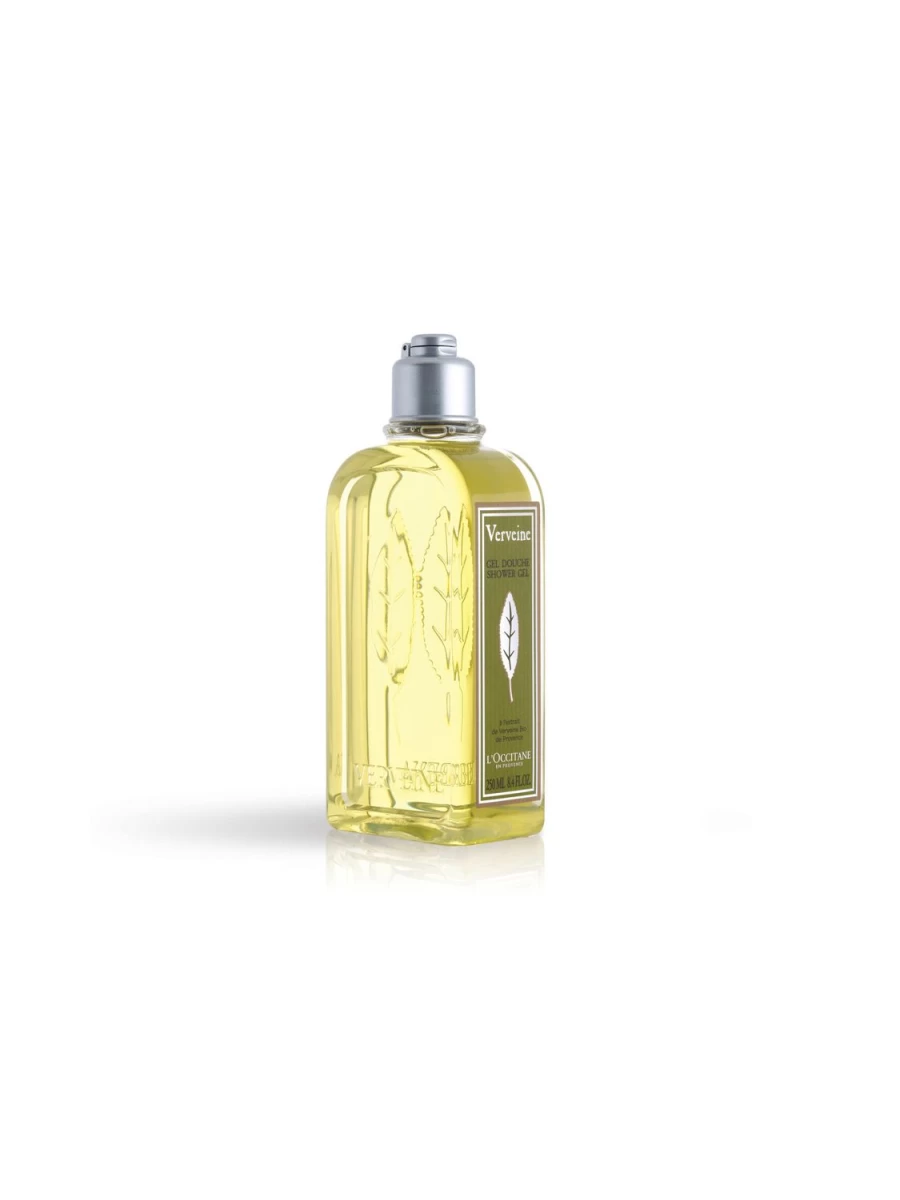 L'OCCITANE Verbena Refreshing Shower Gel 250ml - Transparent Hydrating Body Wash for Energizing Cleanse