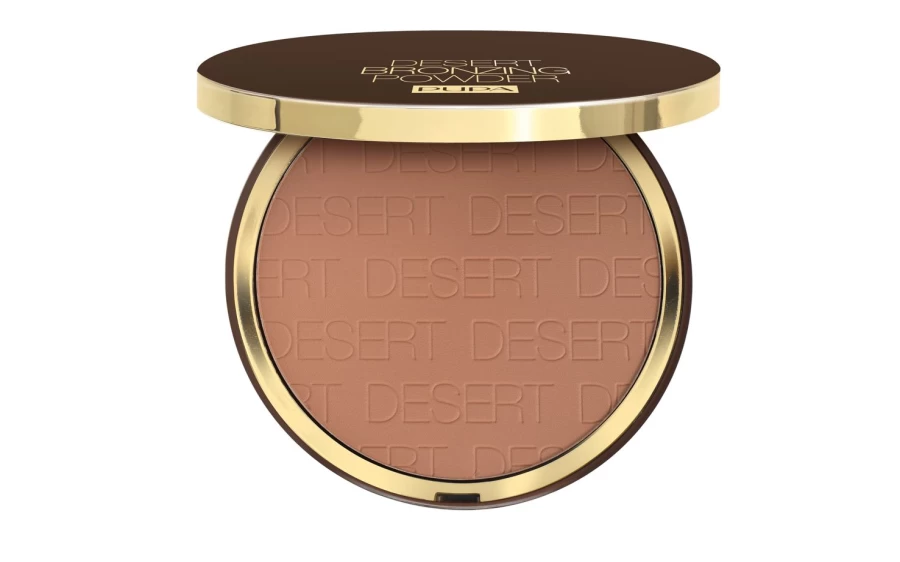 PUPA MILANO Desert Bronzing Compact Powder - 03 Amber Light, Bronzer for a Natural Sun-Kissed Glow