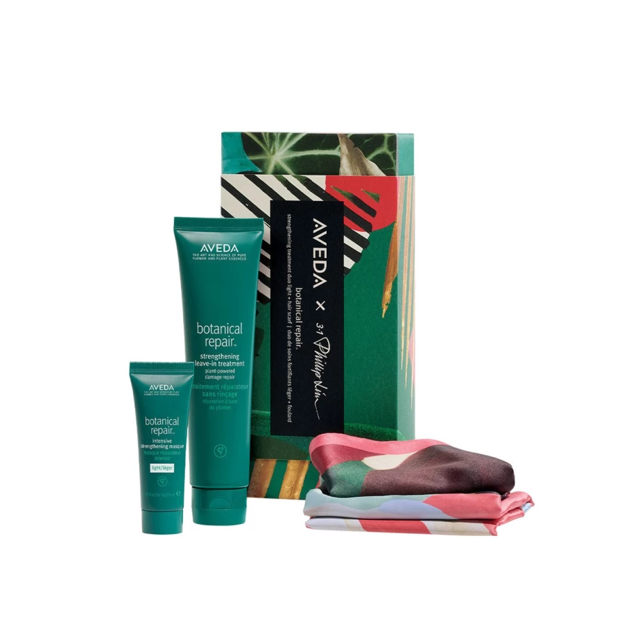 AVEDA Botanical Repair Strength Light Hair Care Set with Foulard - Multicolor