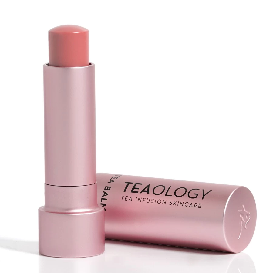 TEAOLOGY Tinted Lip Balm in Pink - Moisturizing Peach Tea Lip Treatment