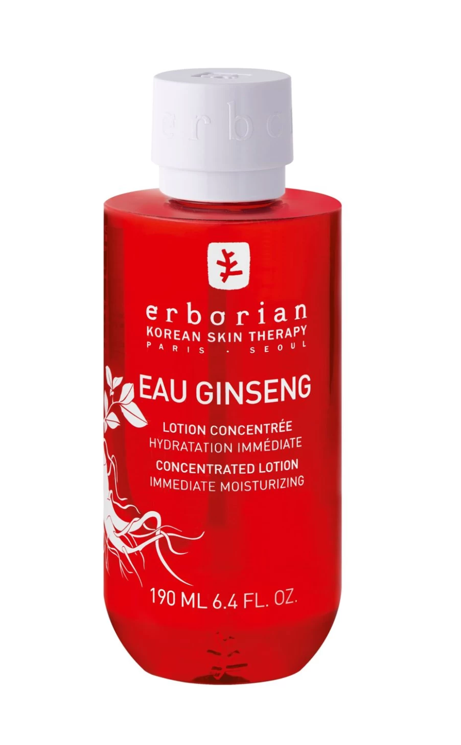 ERBORIAN Ginseng Infused Red Moisturizing Lotion - Hydrating & Revitalizing Face Cream