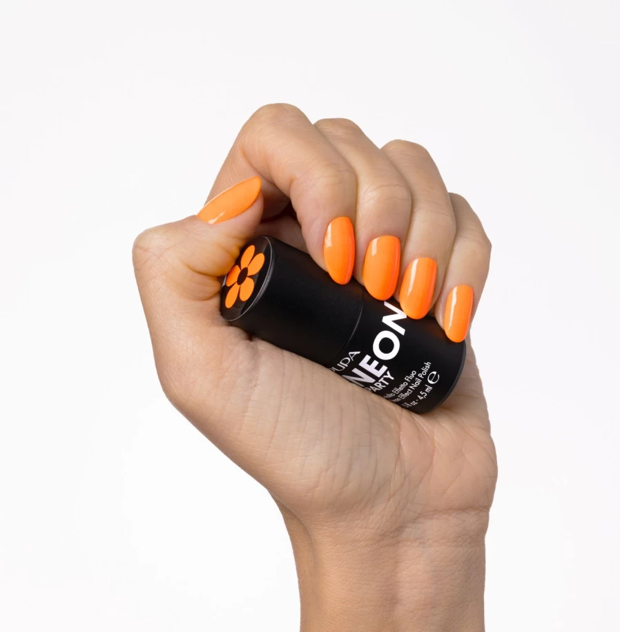 PUPA MILANO Enamel Fluo Effect Lipstick - 500 Coachella Vibrant Orange Shade