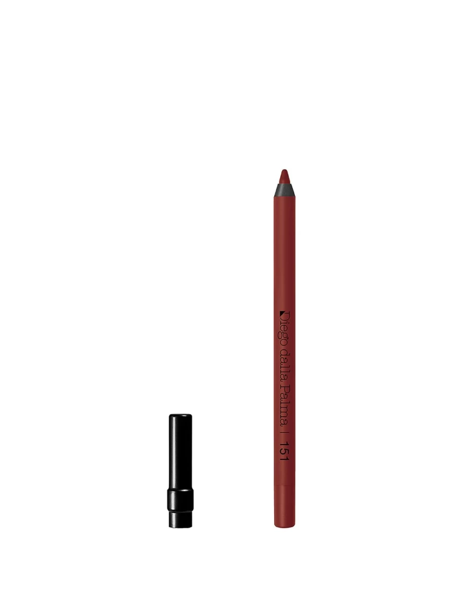 DIEGO DALLA PALMA Stay On Me Lip Liner in Dark Brown - Long Lasting, Waterproof Lip Pencil 151