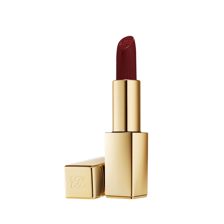 ESTÉE LAUDER Pure Color Matte Lipstick - 888 Power Kiss in Dark Red, Long-Lasting Intense Matte Lip Color