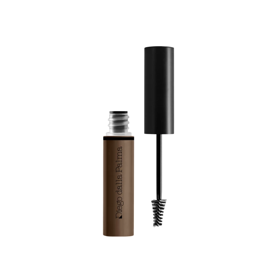 DIEGO DALLA PALMA Eyebrow Volumizing Tinted Fixer with Fibers - Light Grey, Brow Enhancing Gel for Fuller Brows