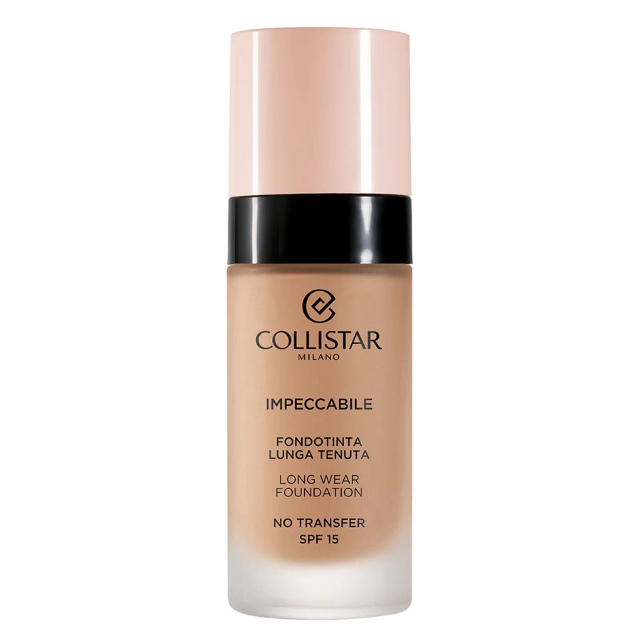 COLLISTAR Impeccable Long Lasting Foundation - 5N Orange Amber, 24-Hour Wear, Flawless Finish, Oil-Free Formula