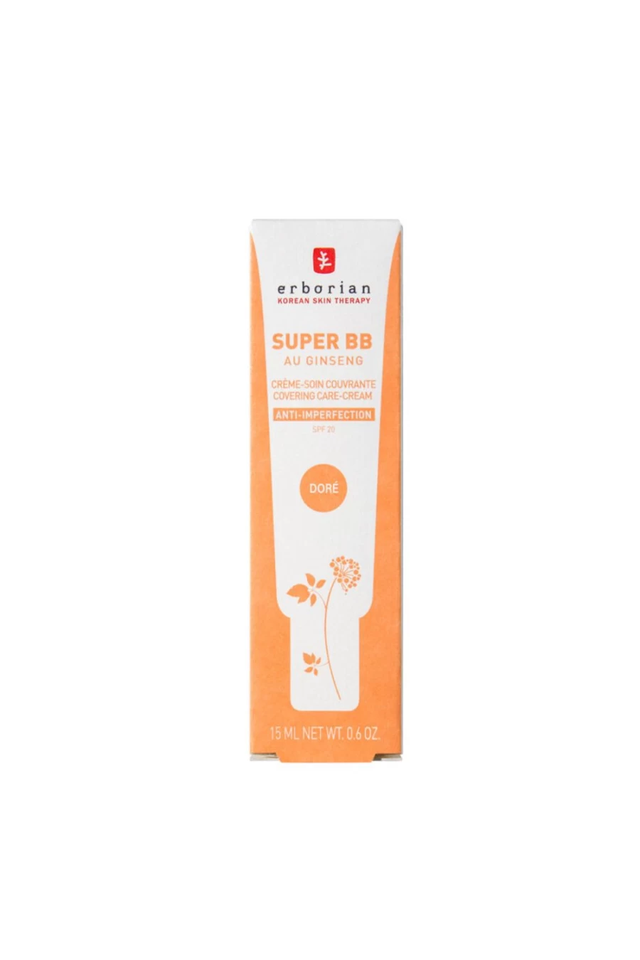 ERBORIAN Super BB - Dore Beige Cream | Lightweight Brightening & Hydrating BB Cream