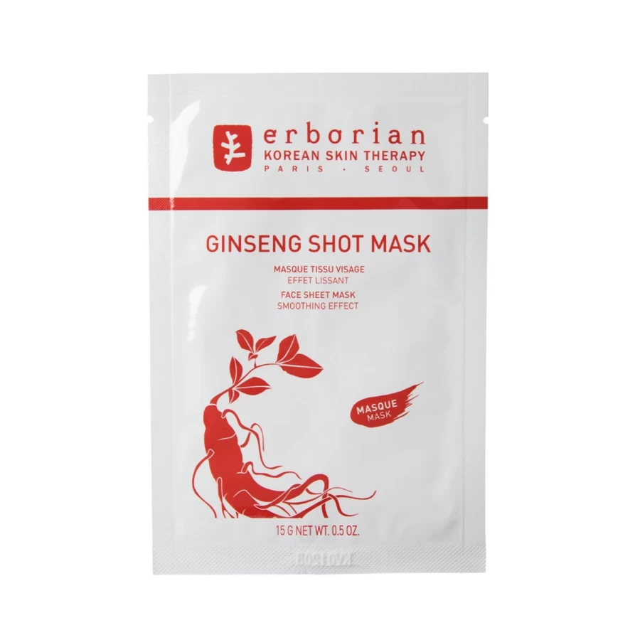 ERBORIAN Ginseng Shot Red Face Mask - Revitalizing Skincare Treatment
