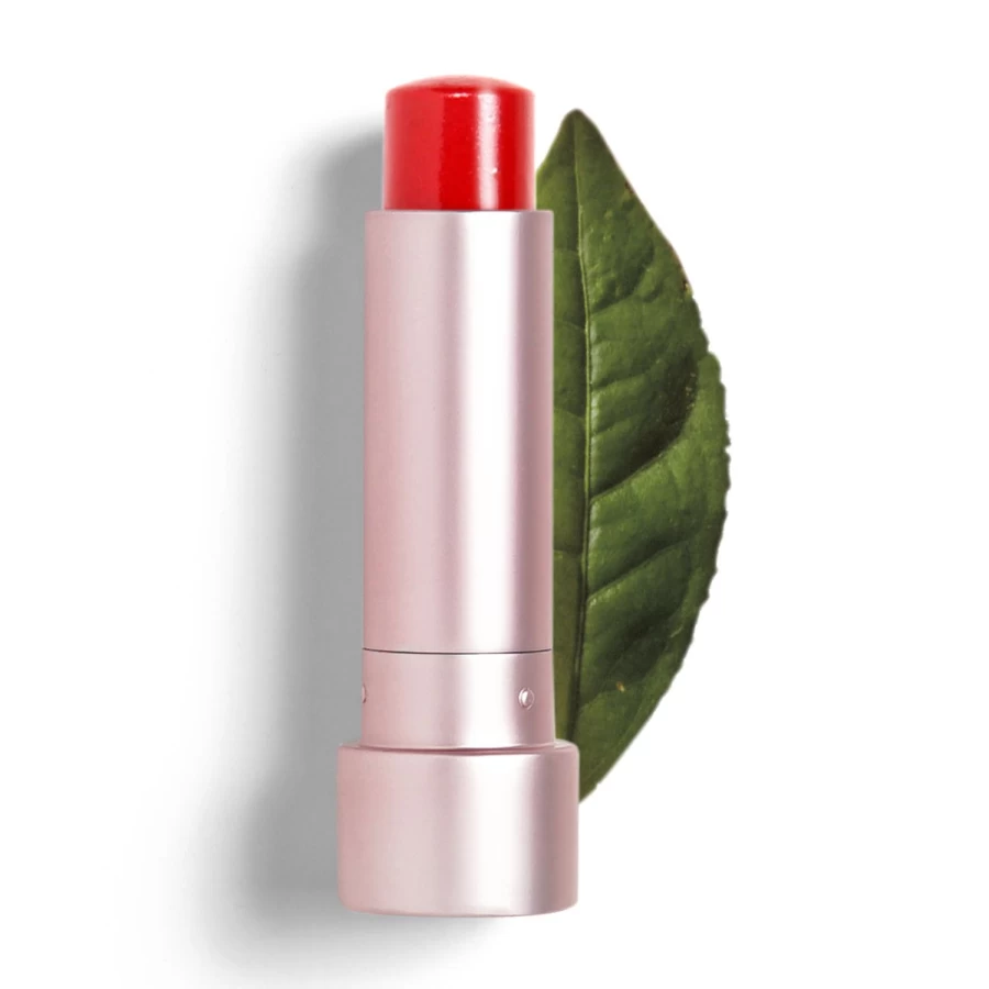 TEAOLOGY Tinted Lip Balm - Cherry Tea Red Lip Treatment for Hydration & Shine