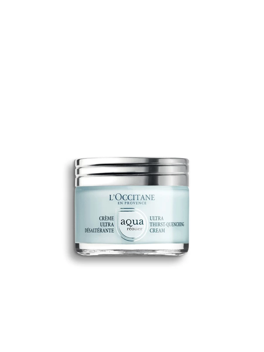 L'OCCITANE Aqua Reotier Ultra-Thirst Quenching Hydrating Cream 50ml - Transparent Moisturizer for Deep Hydration