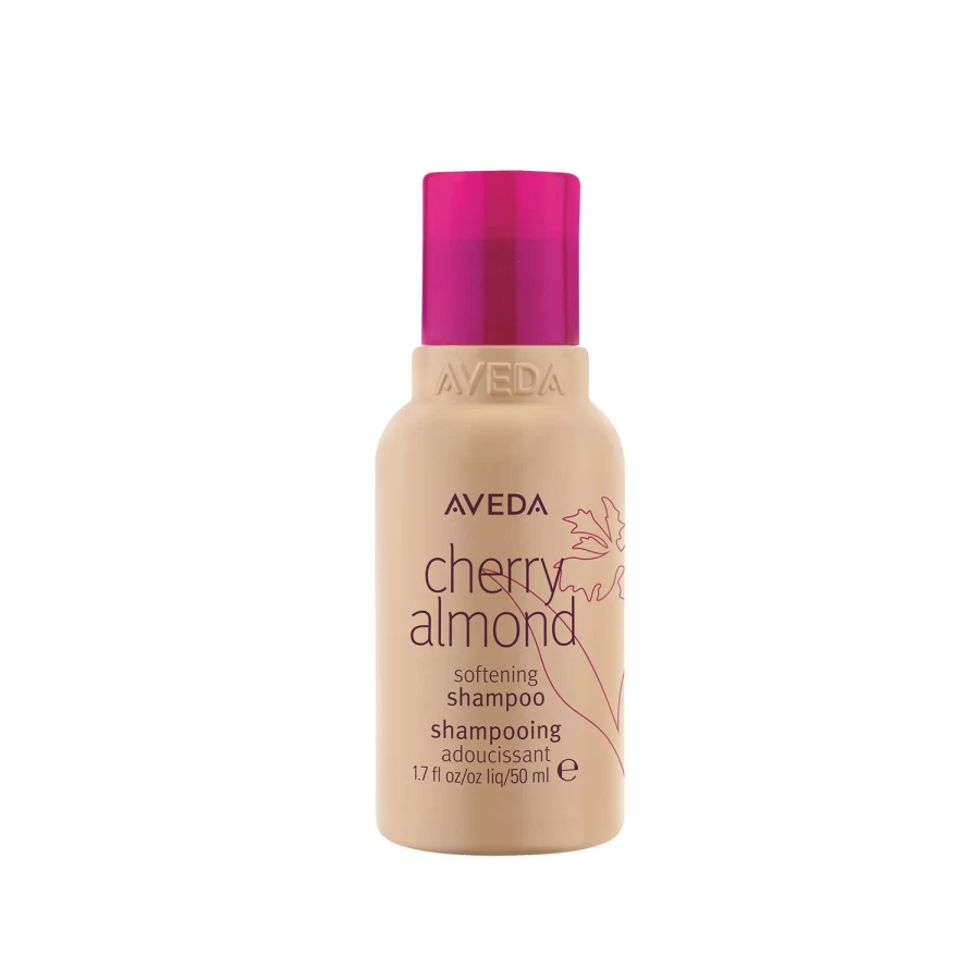 AVEDA Cherry Almond Softening Shampoo 50ml - Travel Size, Beige, Sulfate-Free, Moisturizing for Dry Hair