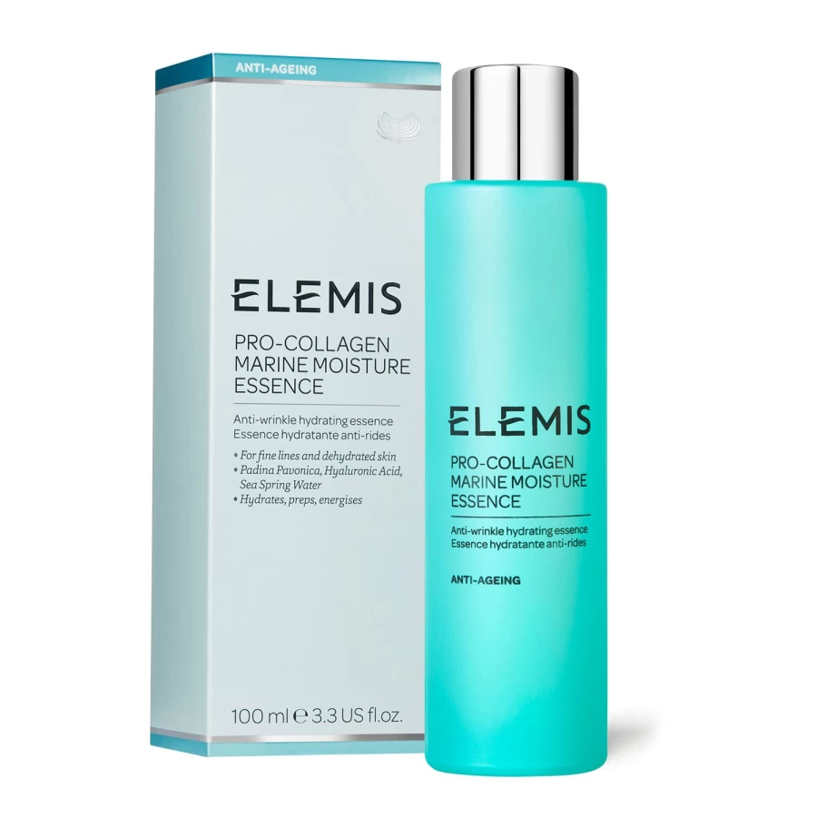ELEMIS Pro-Collagen Marine Moisture Essence - Hydrating Light Blue Serum for Youthful Skin