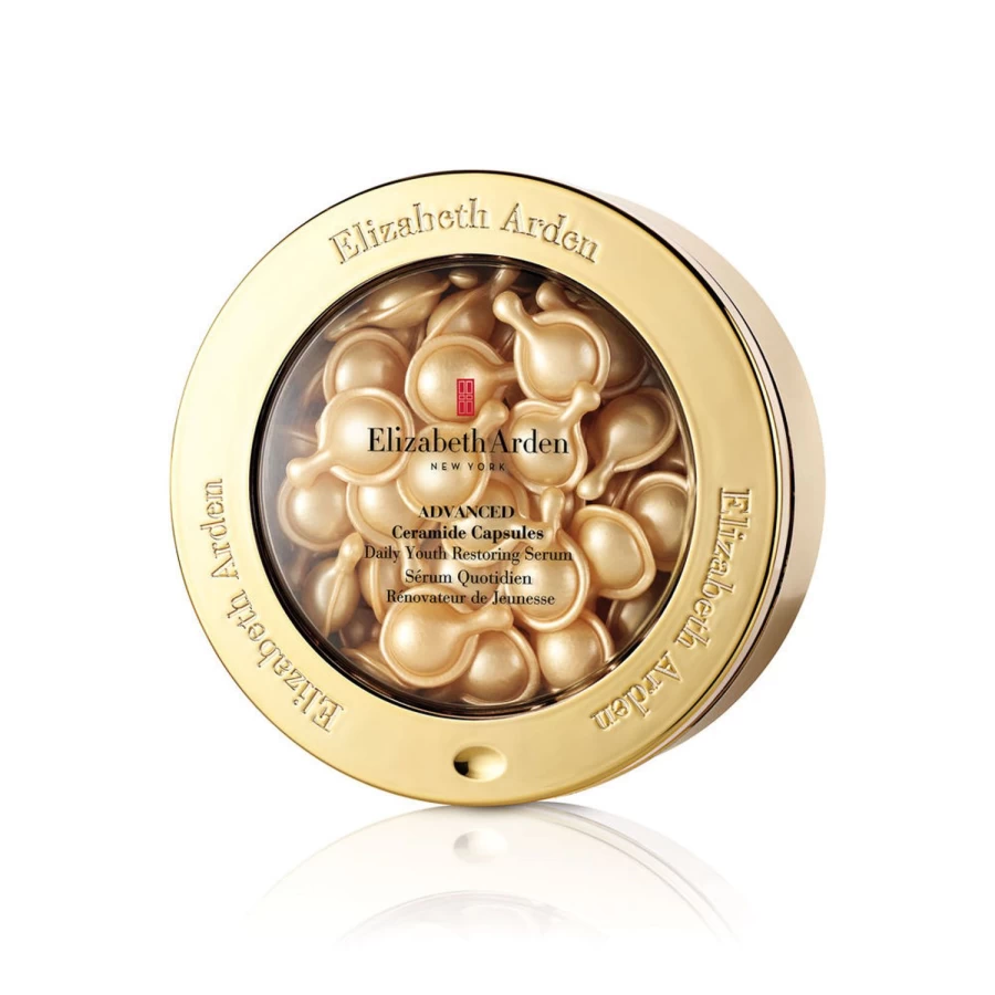 Elizabeth Arden Advanced Ceramide Capsules Daily Youth Restoring Serum - 60 Golden Yellow Capsules for Anti-Aging & Skin Repair
