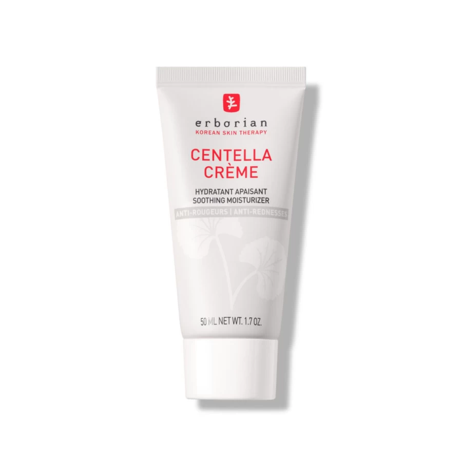 Erborian Centella Creme 50ml - Soothing Moisturizer for Sensitive Skin, White Jar
