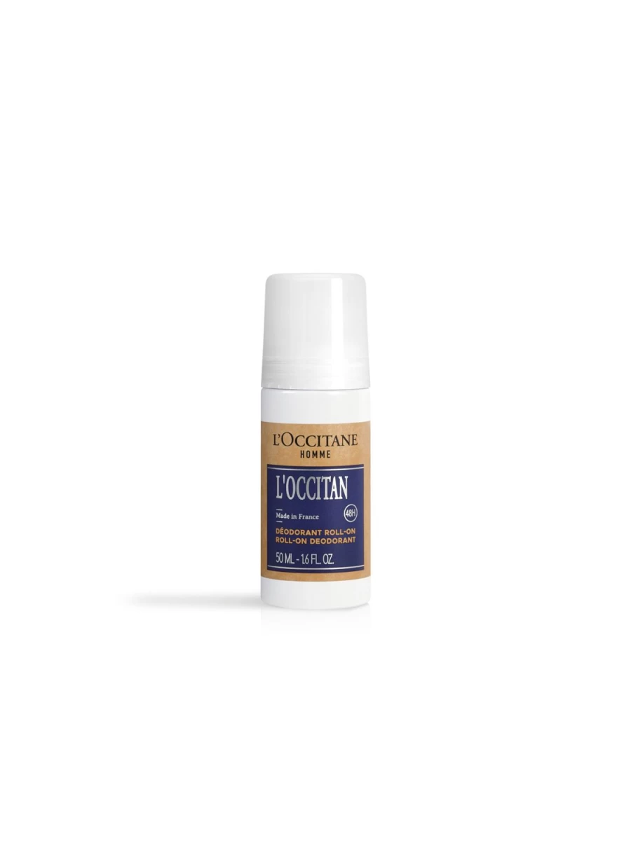L'OCCITANE L'Occitan Aluminum-Free Deodorant Roll-On 50ml, Transparent, Natural Freshness for Men & Women