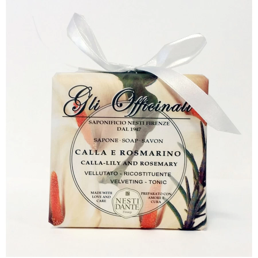NESTI DANTE Officinale White Calla Lily & Rosemary Scented Soap Bar