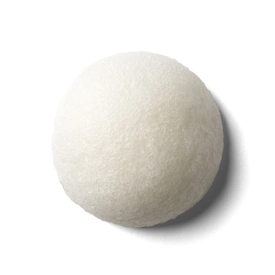 ERBORIAN Natural Konjac Sponge for Face - Pure & Transparent, Gentle Exfoliating Cleansing for Radiant Skin