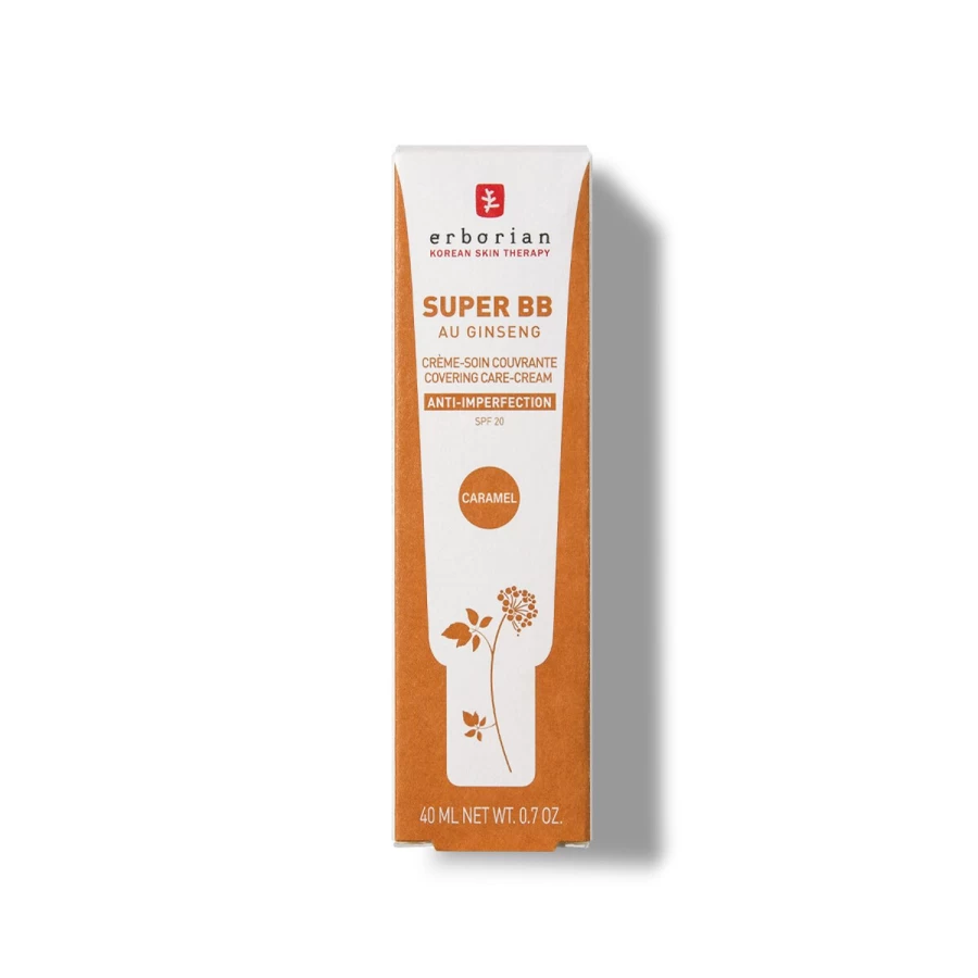 ERBORIAN Super BB Caramel - Beige Tinted Beauty Balm Cream for Flawless Skin