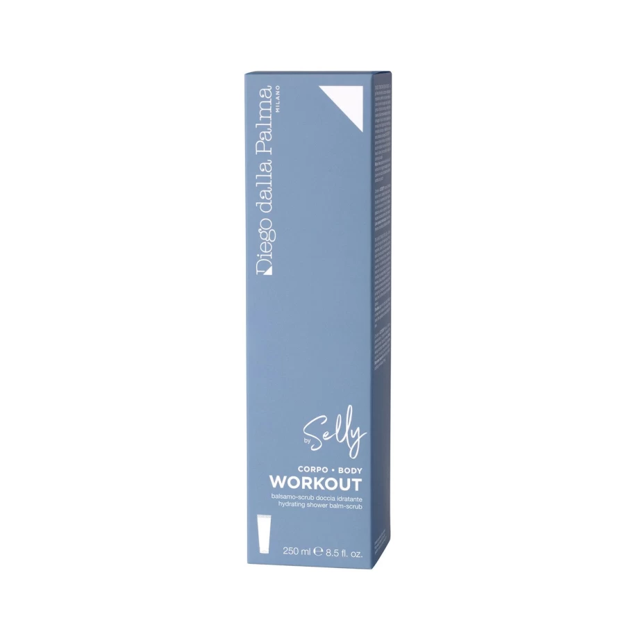 DIEGO DALLA PALMA Selly Body Hydrating Shower Balm & Scrub - Light Blue Moisturizing Exfoliator