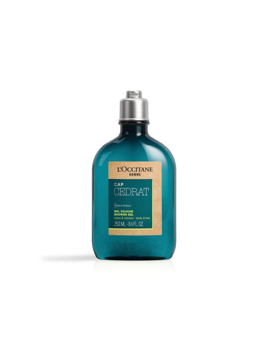 L'OCCITANE Cap Cedrat Refreshing Shower Gel 250ml - Transparent Citrus Scented Bath & Body Cleanser