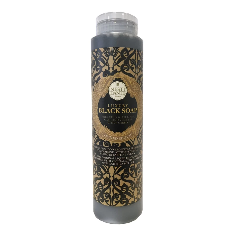 NESTI DANTE Luxury Black Shower Gel for Men & Women - Moisturizing & Refreshing Bath Gel with Premium Scent